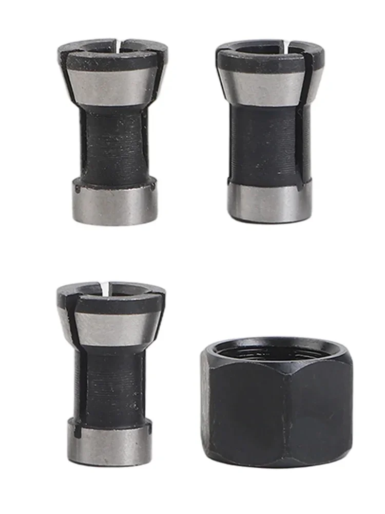 M17 66 358mm Collet Chuck Adapter With Nut For Wood Router And Trimming Machine Chuck Conversion Carbon Steel Tool