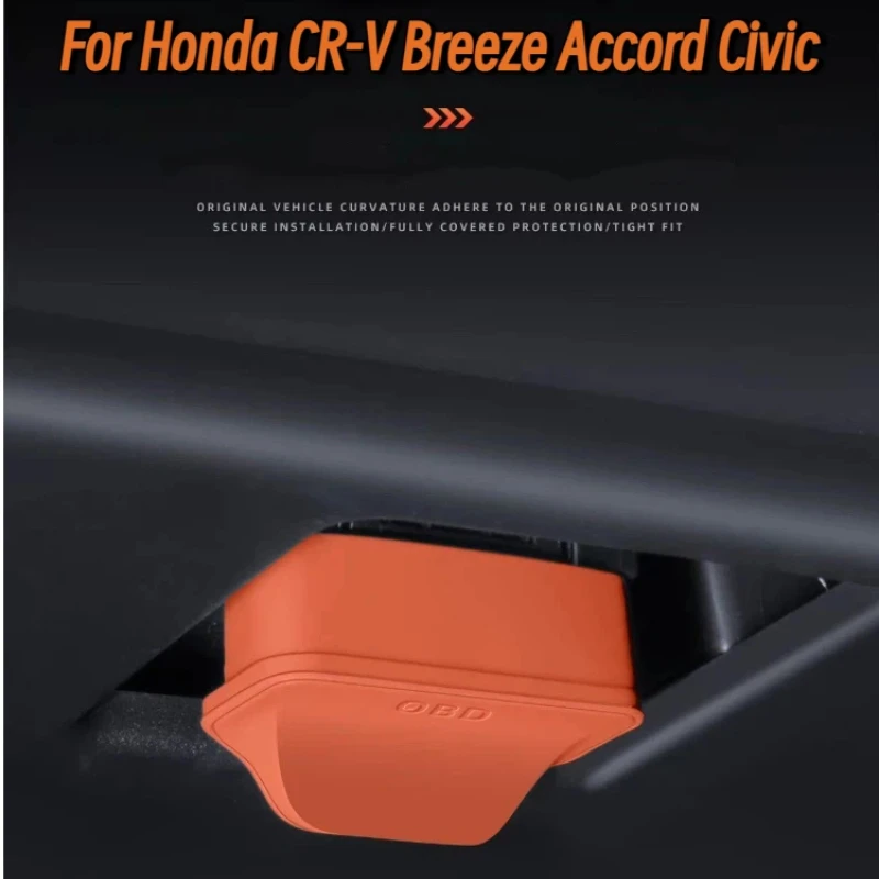 For Honda CR-V Breeze Accord Civic Integra Inspire Silicone OBD Port Protective Cover Diagnostic Interface Dustproof Cover