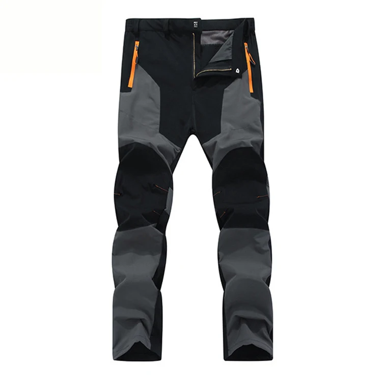 TRVLWEGO, pantalones de senderismo de verano para hombre, resistentes al desgaste, prevención de salpicaduras de agua, pantalones elásticos finos de secado rápido a prueba de rayos UV para acampar