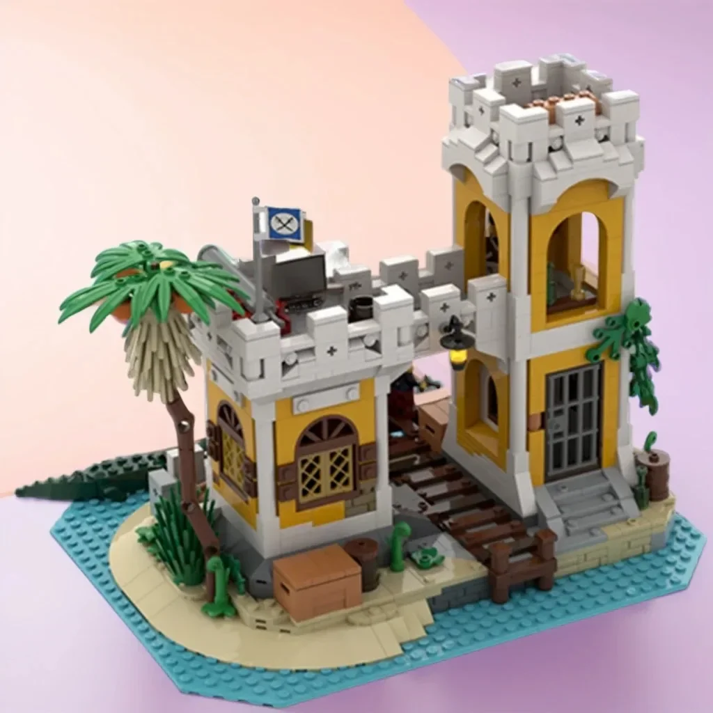 

1122pcsMOC Broadside's Brig Remake DIY Cursed Pirate Cove – Abandoned Ship & Hideout Birthday Building Blocks Gift