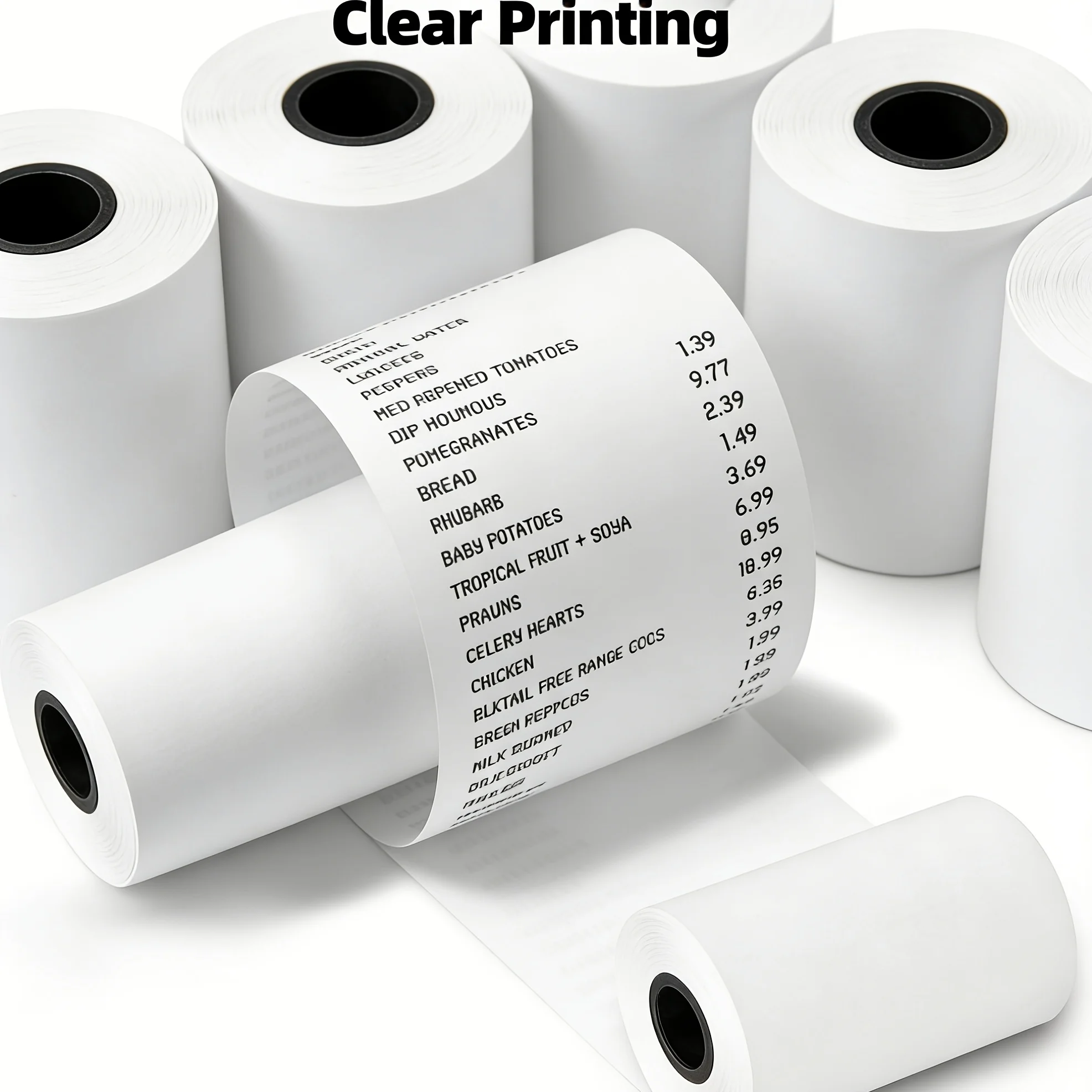 5/10 Rolls 57x40mm Thermal Receipt Paper Rolls,Premium Quality Compatible with Pos Cash Registers And Credit Card Machines