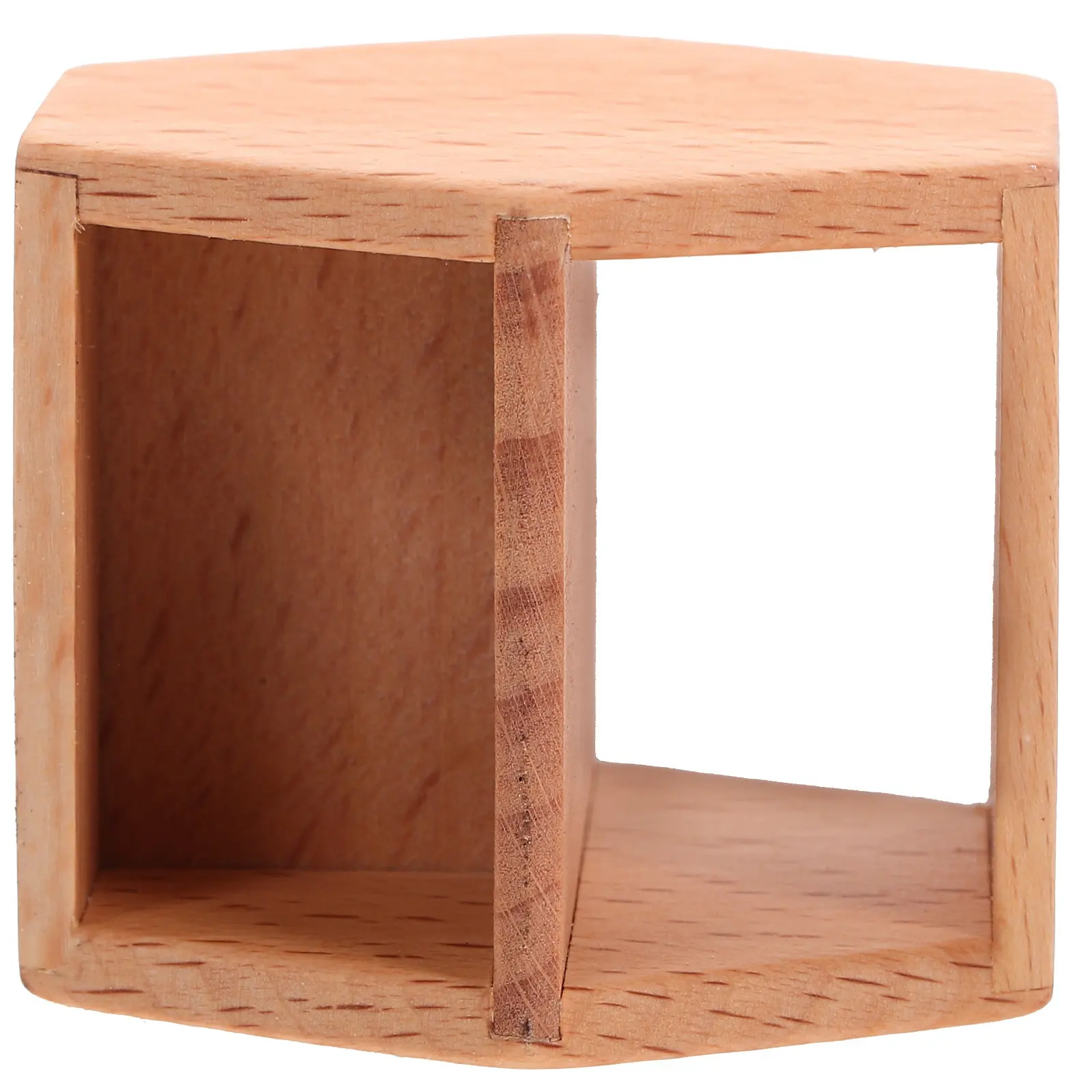 

Miniature Wood Tea Table Natural Color Miniature Furniture End Table for Home Decor and DIY Craft Projects Dollhouse Furniture