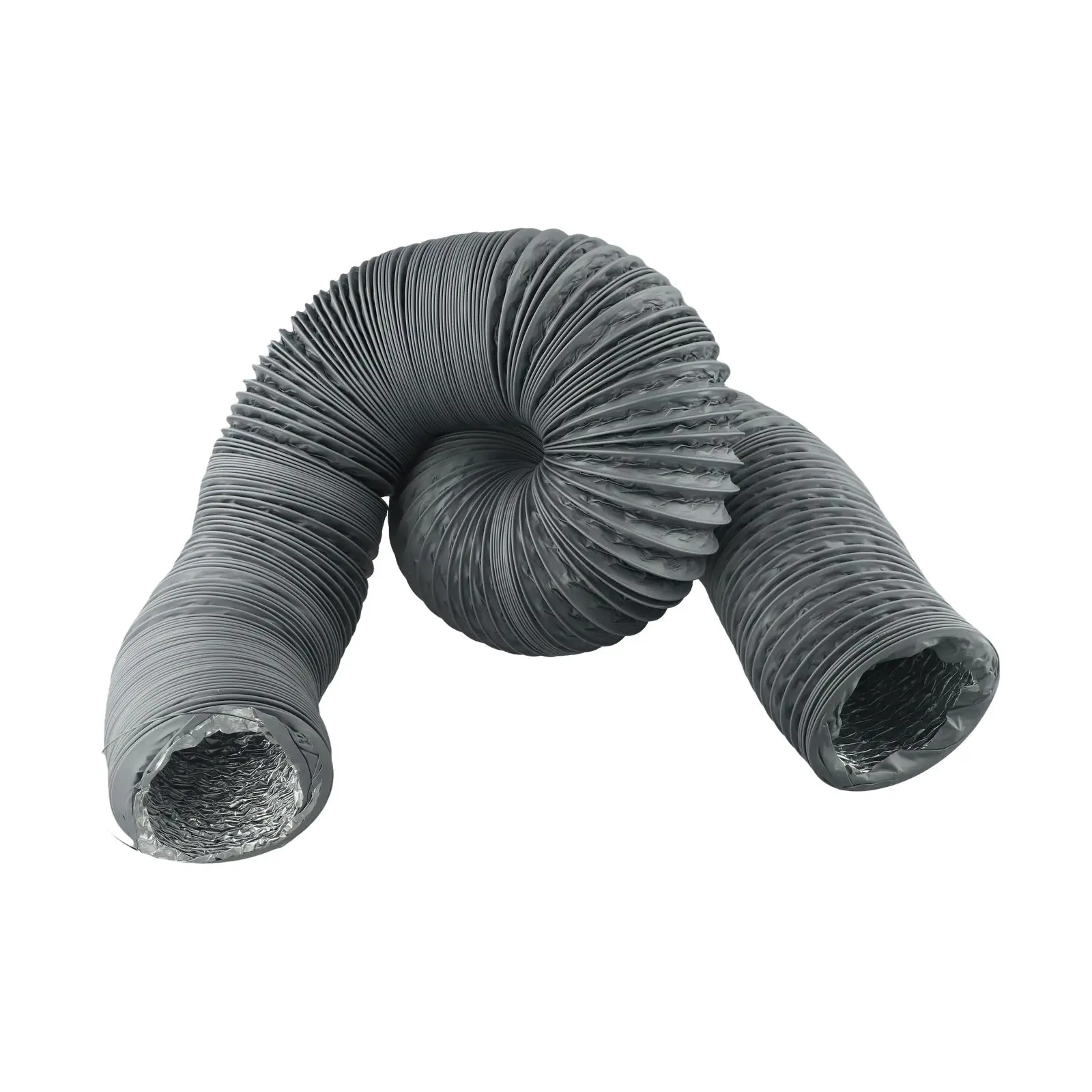 Tight Or Limited Areas Aluminum Pipe Exhaust Hose Air Conditioning Hose Built-in Steel Wire Reinforcement Corrosion-resistant