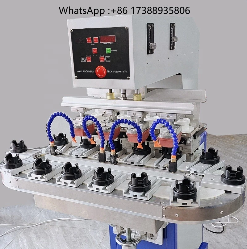 NIUBULL 175 Inkcup Multi-colour Semi-Automatic High-Accuracy Pneumatic Pad Printing Machine 1800 Cycles/Hour Engine New