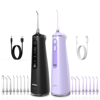 SEJOY Oral Irrigator Dental Water Flosser Teeth Whitening Portable Dental Water Jet Floss 300ML 4 Cleaning Model 360° Rotation