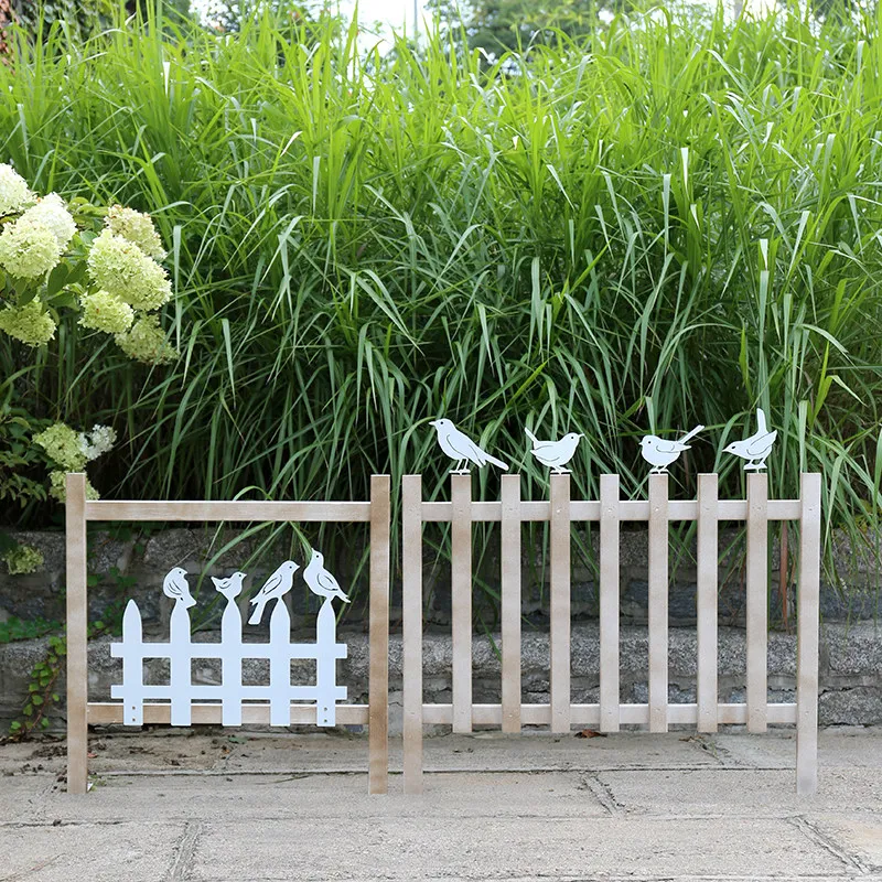 preservative-wood-fence-garden-small-fence-outdoor-lawn-fence-flower-bed-partition-bird-decoration-climbing-frame