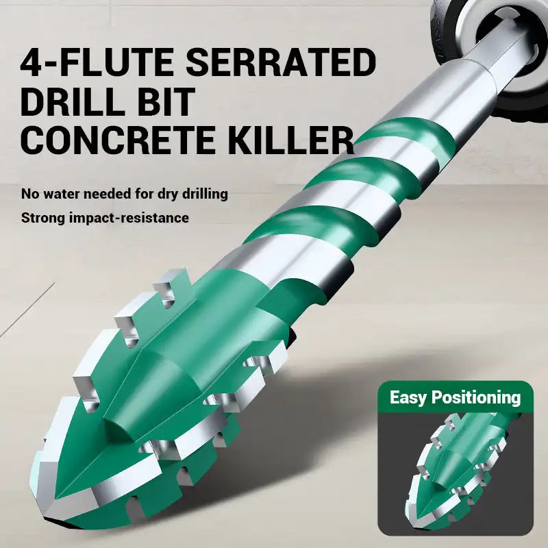 Blade Sawtooth Eccentric Drill Bit Tile Concrete Drilling Special Electric Drill Head Ultra-high Hardness Machine Drill Bit