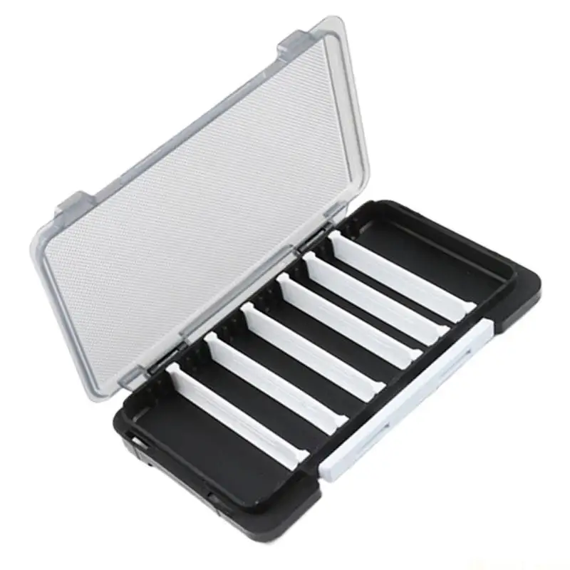 31BE Adjustable Space Fishing Box Container Fishing Lures Box Hook Case Detachable Compartments Fishing Tackle Box Organizers