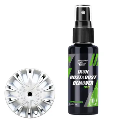 HGKJ S18 50/100/300ML कार पेंट और व्हील आयरन पार्टिकल्स पाउडर जंग और धूल हटाने वाला ऑटो रिम मेटल बहुउद्देश्यीय सफाई स्प्रे 10 best sales पहिया क्लीनर - №3