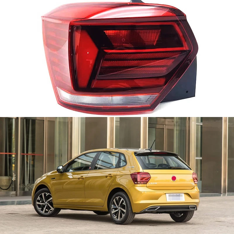 

For Volkswagen POLO Plus 2019-2021 Car Accessories Tail Light Assembly Brakel lamp Parking Light Replace The Original Rear lamp