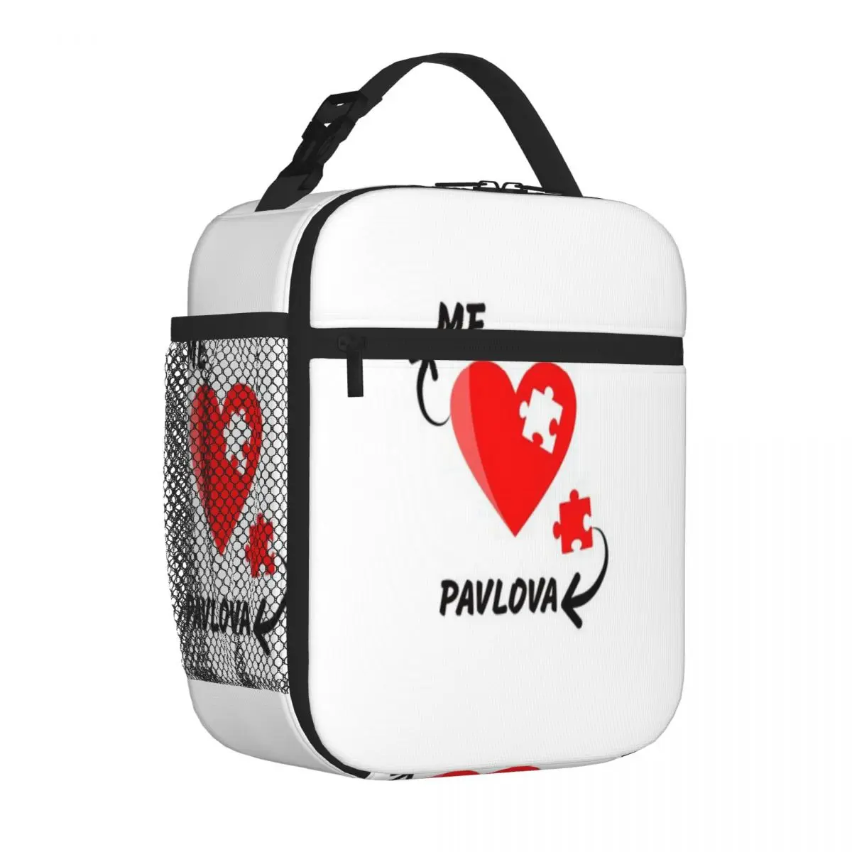Hot Sale I Love Pavlova - Australian Traditional Foods Three Compartment Lunch Box Bag Weekend Getaway Office Lunch Bag