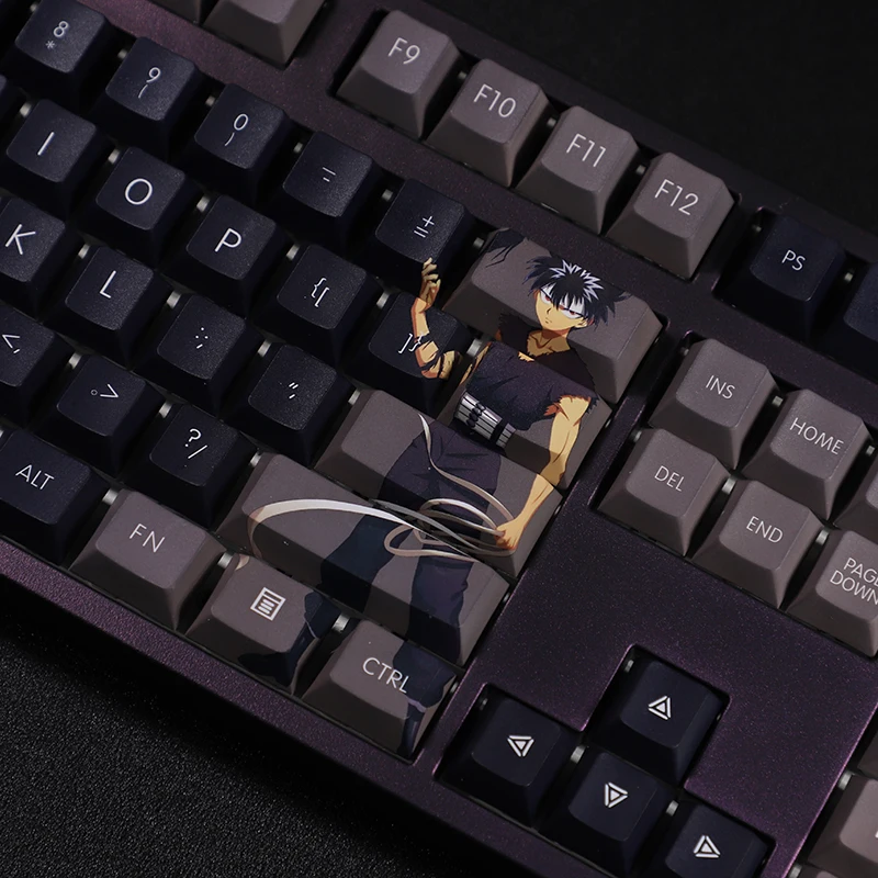 108 Toetsen Yuyu Hakusho Thema Anime Keycap Pbt Sublimatie Retro Twee-Dimensionale Klassieke Persoonlijkheid Mechanische Toetsenbord Cap