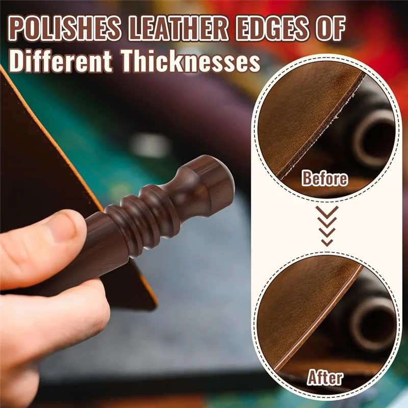 

ABSE-Набор для полировки кромок кожи 150 г Полировальная густь и полировальная палочка для сандалового дерева Полированный шлифовальный инструмент для полировки