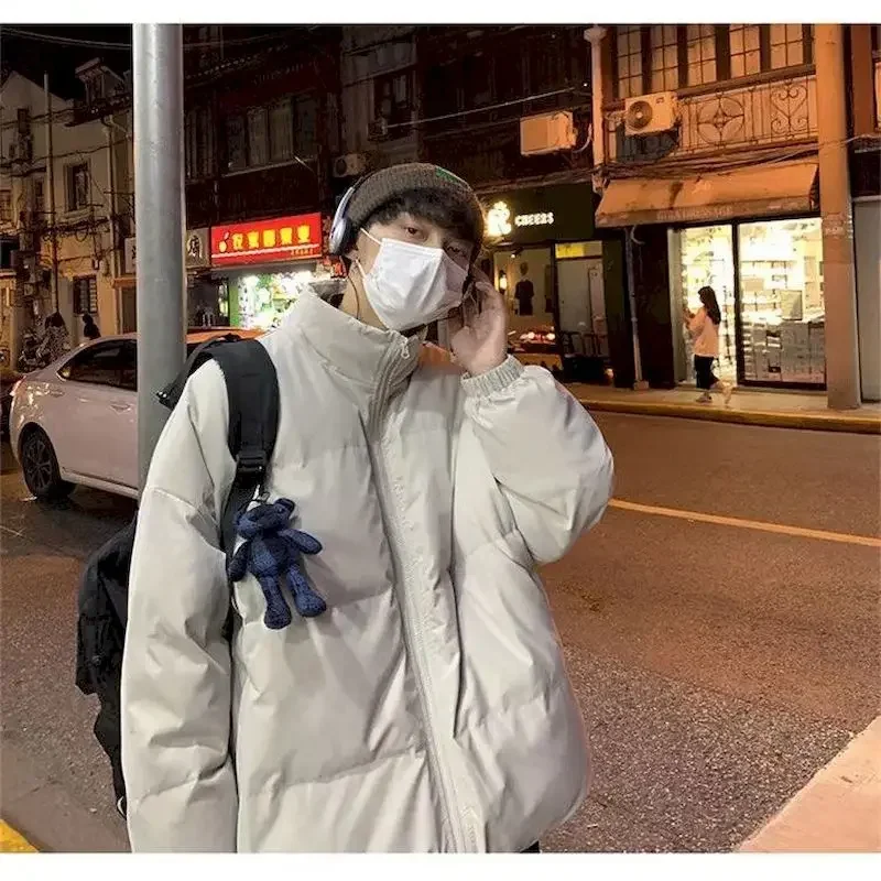 Giacche di pane invernali da uomo e da donna colletto alla moda colletto alla coreana addensato abbigliamento esterno giacche di pane personalizzate cappotto caldo e spesso