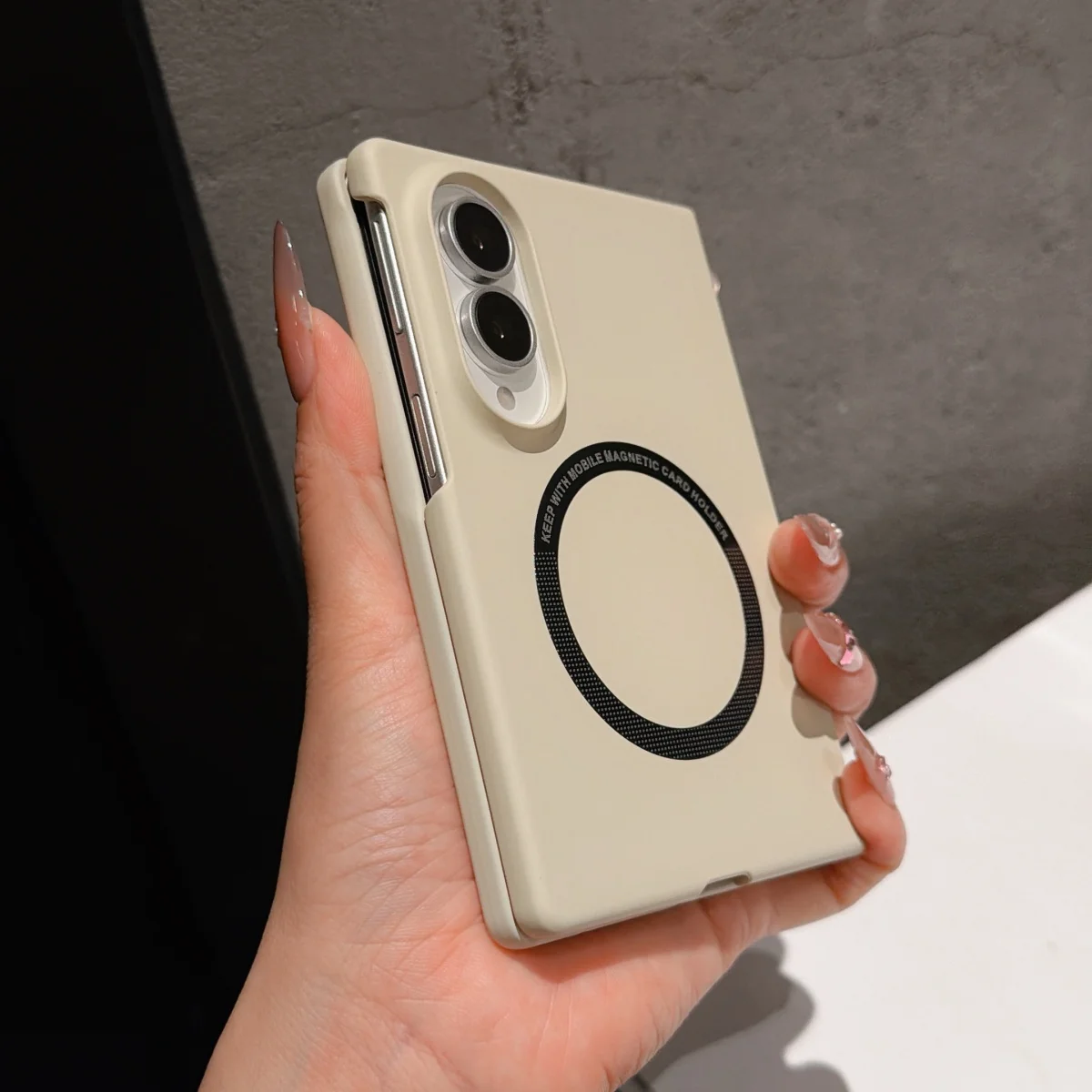 Ultra Thin Skin-feel Matte Magnetic Phone Case for Samsung Galaxy Z Fold 8 Ultra  7 6 5 4 3 for Magsafe Wireless Charge Cover view 4