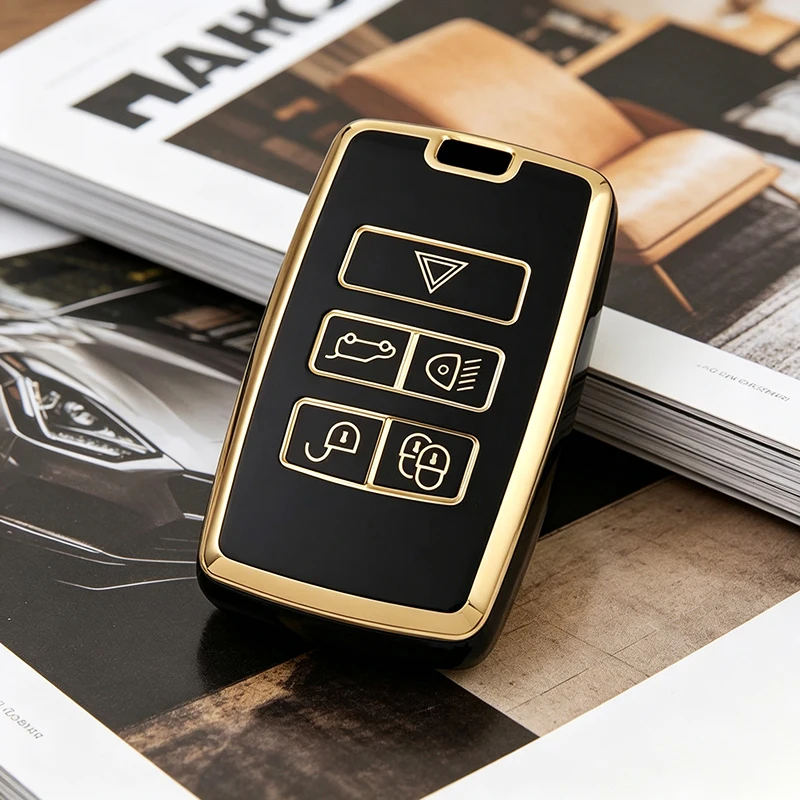 TPU-Autoschlüsselhülle für Land Rover Range Rover Evoque Discovery Sport Velar für Jaguar XE E-PACE XF Zubehör