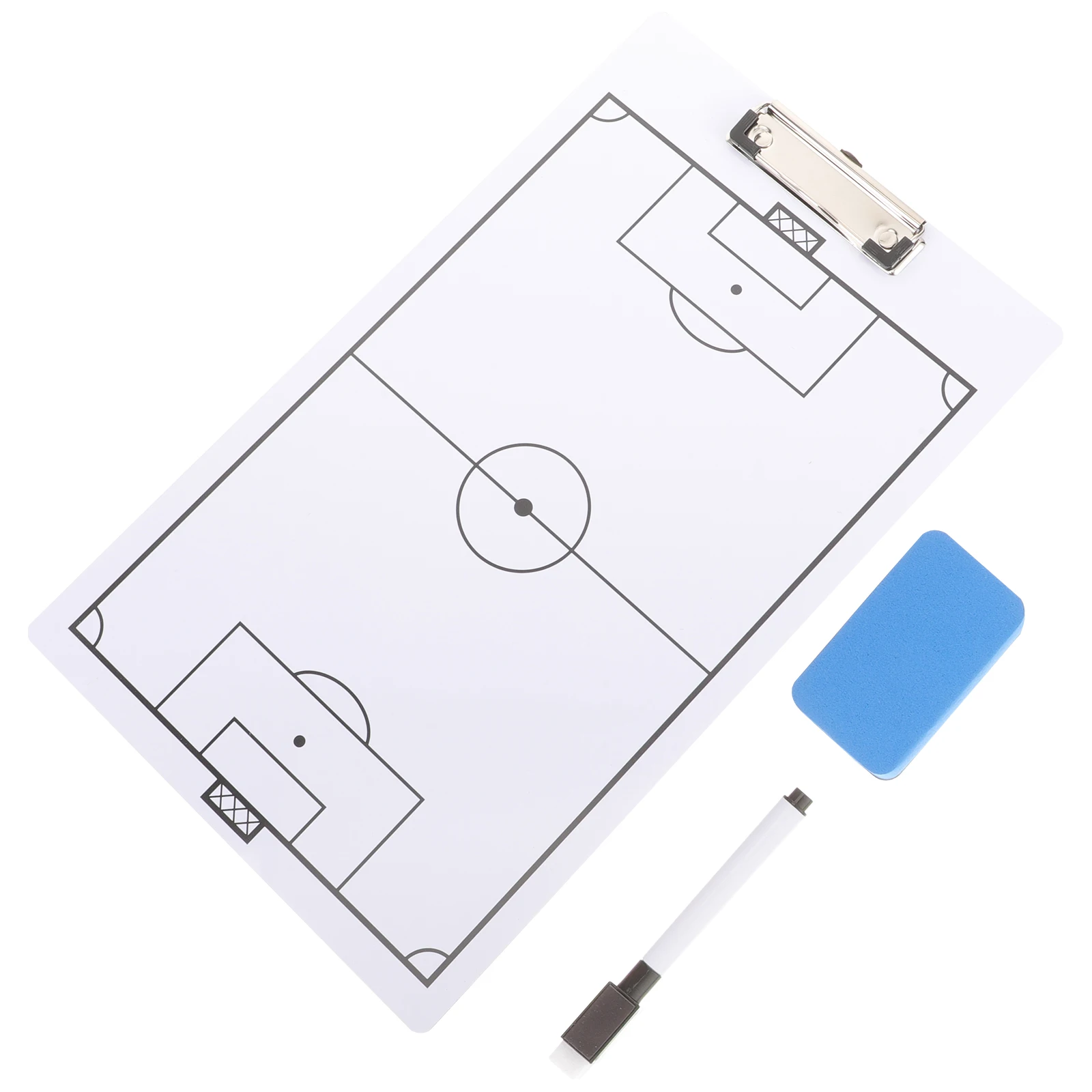 

1 set 1 Set Pvc Tactical Board Double Side Wipe Marker Coaching Clipboard Lightweight Sports Competition Handball Accessory Kit