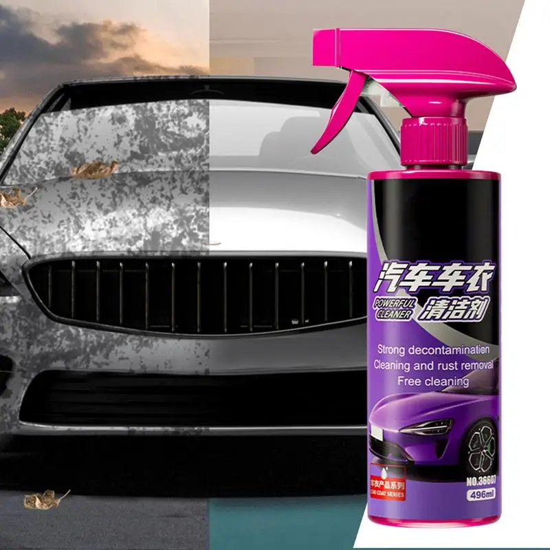 Car Wash Soap Auto Detailing Supplies Powerful Exterior Car Cleaner Waterproof Gentle Car Wash Supplies Car Detail Spray For