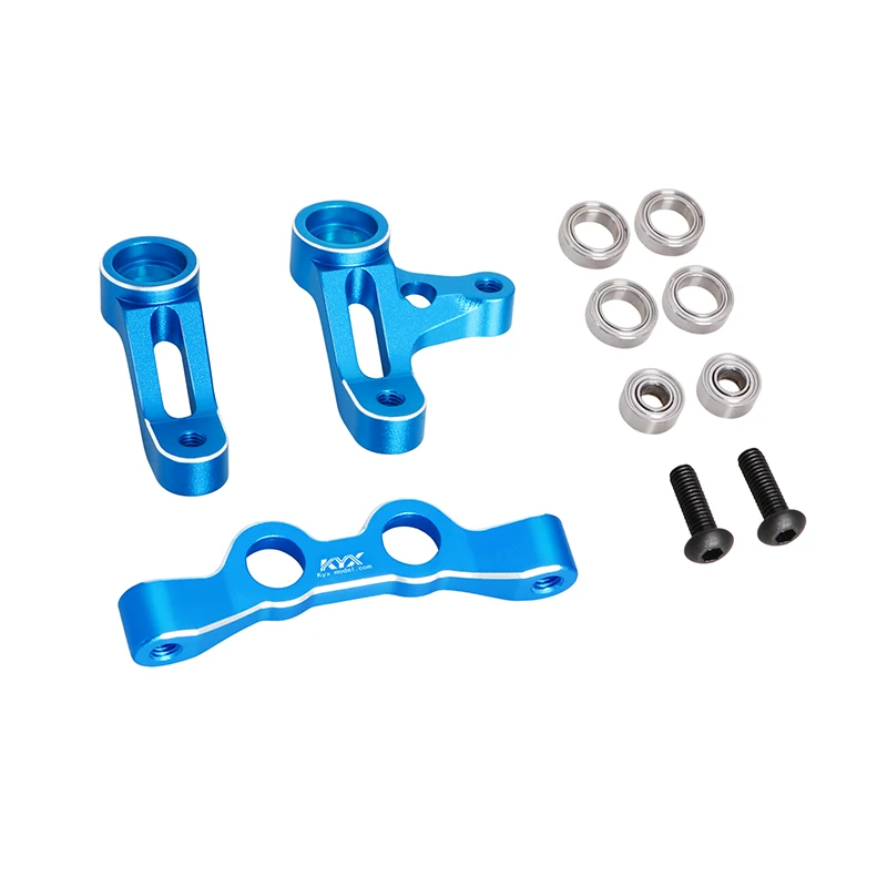 KYX Racing Aluminum Steering Arms Steering Bridge Set Upgrades Parts Accessories for 1/10 RC Car Tamiya XV-02 RS Pro