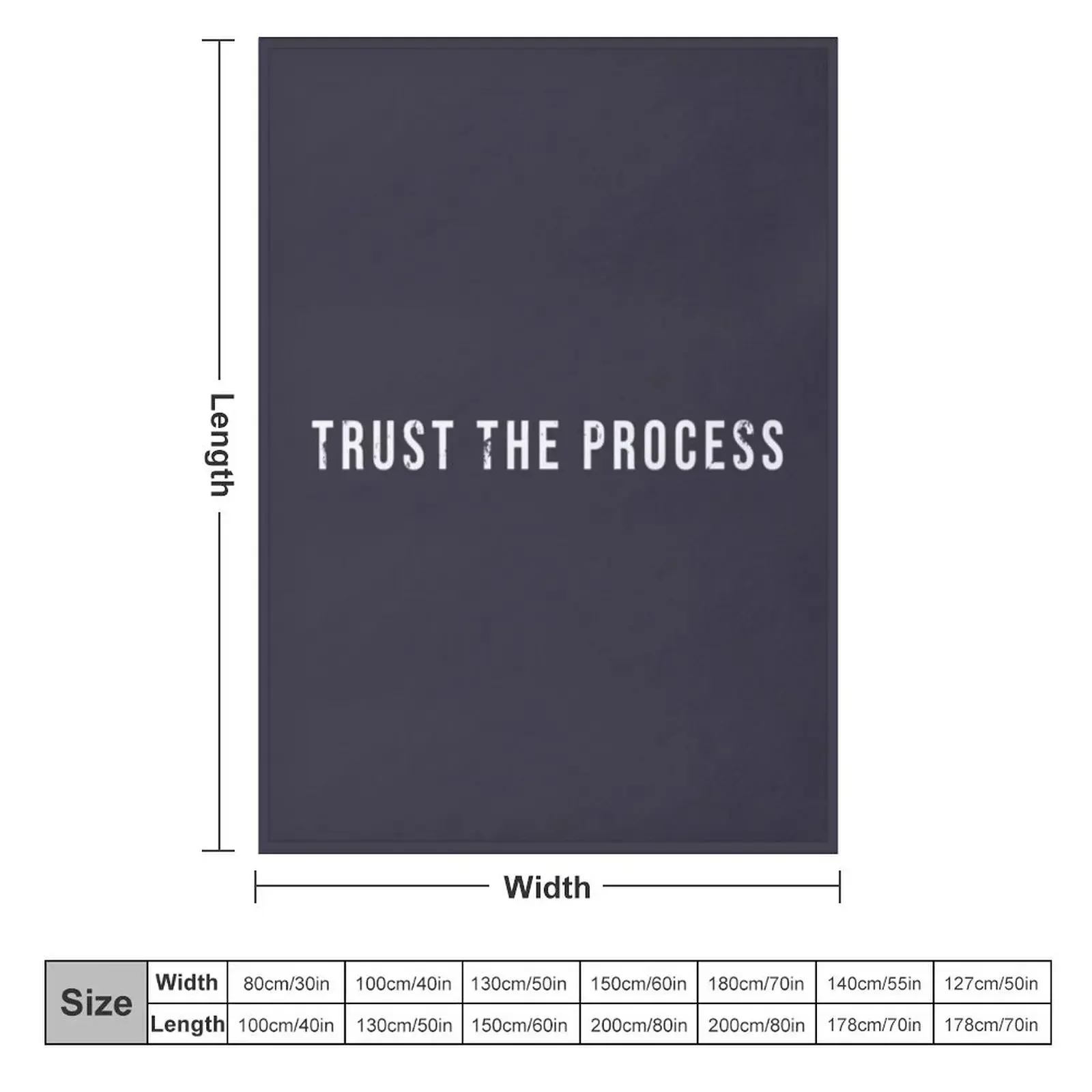 Trust the process Throw Blanket Sofa Quilt Giant Sofa christmas decoration Beautifuls Blankets