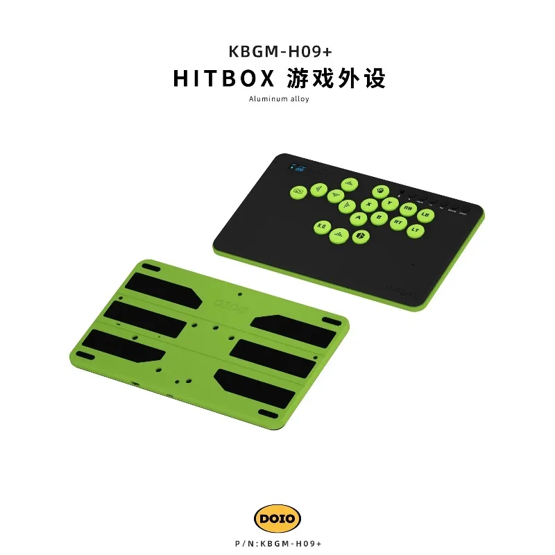 DOIO KBGM-H09HE ラピトリレバーレス DOIO HITBOX KBGM-H09 Plus HE Aluminum Alloy Upgradable Wireless