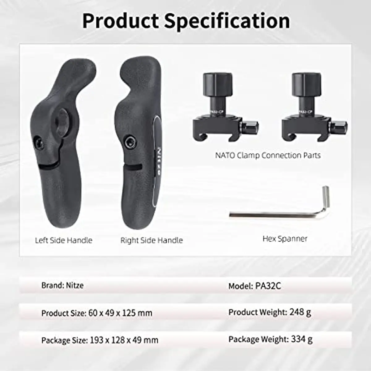 Imagem -04 - Nitze Kit Lado Esquerdo e Direito Braçadeira Nato para Câmera Monitor de Campo Smartphone Gaiola Osee 4k