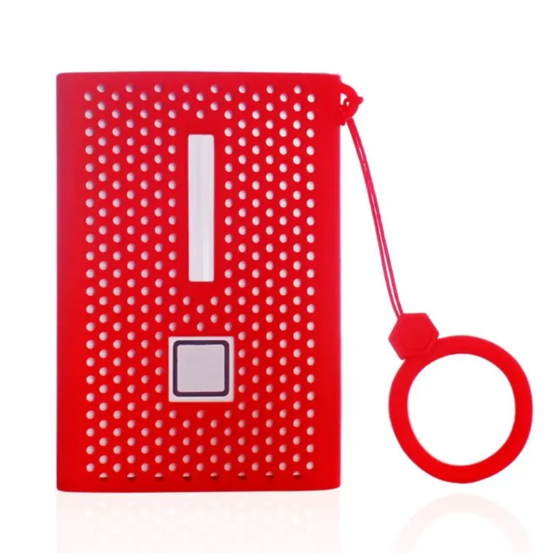 Silicone Lanyard for Case For  T7 SSD Mobile Hard Disk Strap Soft Cover for Shell Black/Blue/Red