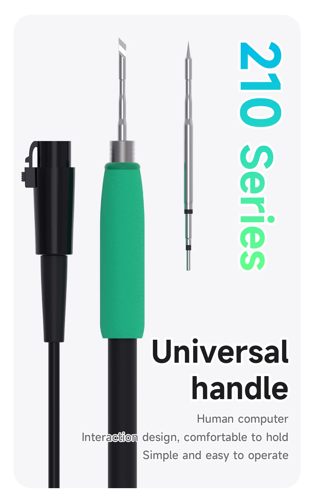 Mechanic T210 Desktop Soldering Iron Intelligent Large Display C210 Heating Core Short Circuit Protection Welding Station