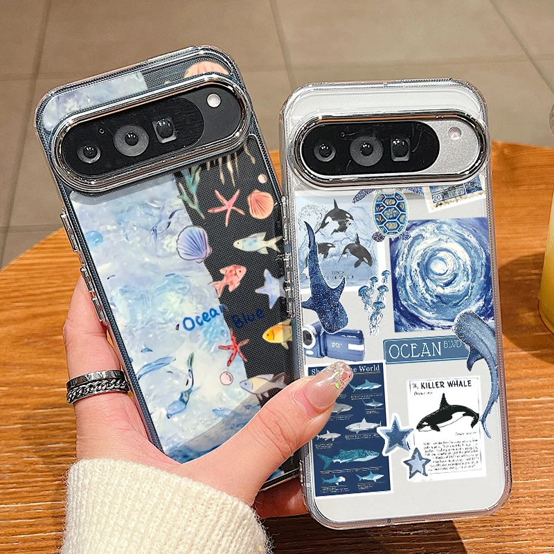 オーシャンシェルシャーク柄スマホケース Google Pix - Google Pixel 9 のレビューと価格