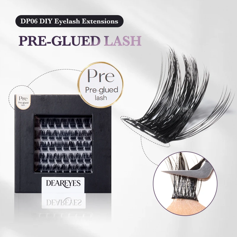DearEyes DP-06 DIY Eyelash Extension Individual Lash Clusters Volume Lashes Set