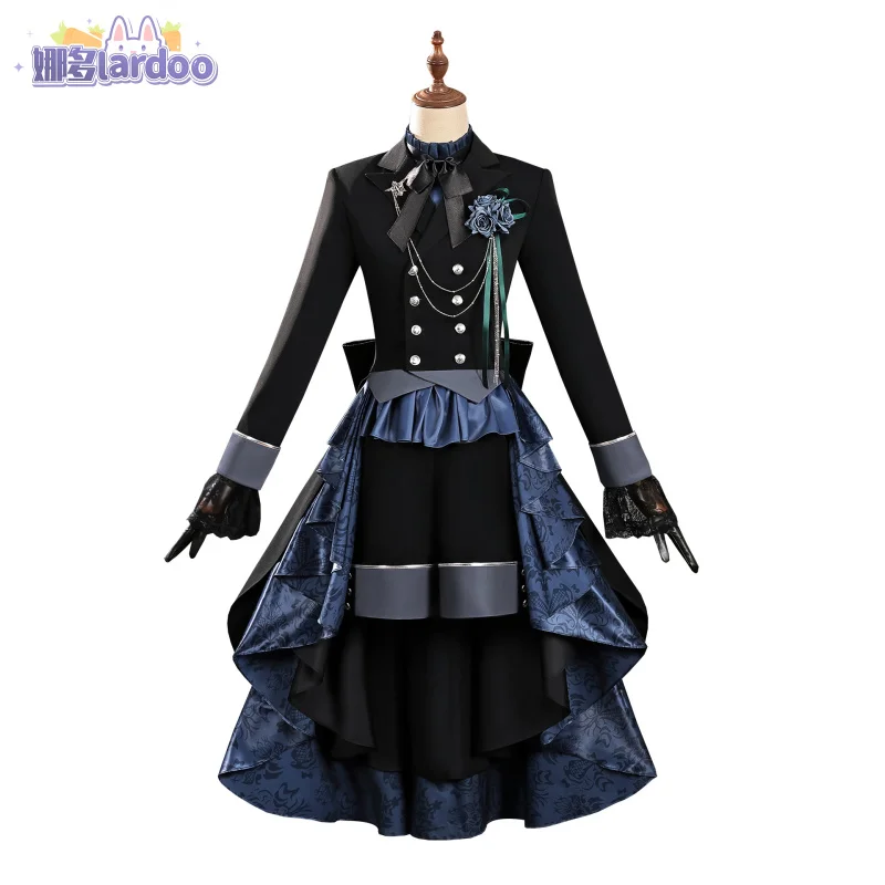 

Black Rose Uniform Halloween Carnival Party Christmas Play Role Clothes Clothing Black Butler Ciel Phantomhive Cosplay Costume