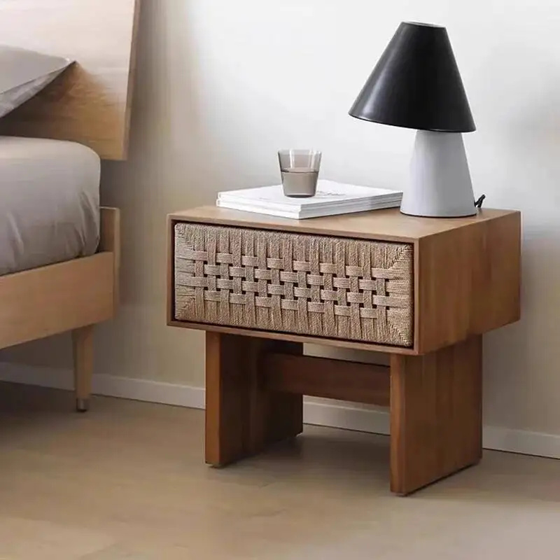 Nordic Modern Nightstands Aesthetic Space Saving Storage Management Bedside Table Drawers Unique Home Furniture Mesa De Noche