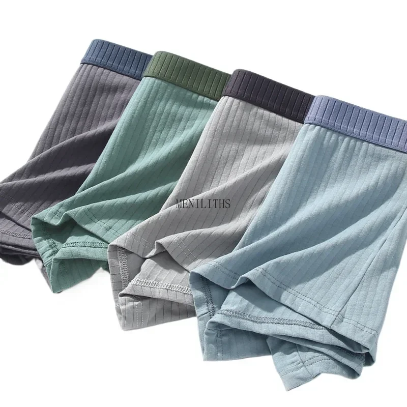 Men's underwear men's pure cotton four-corner pants cotton antibacterial crotch teen boys trend personality boxer shorts head