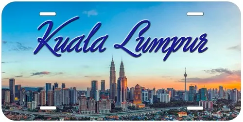 Kuala Lumpur Malaysia KL04 Novelty Car License Plate