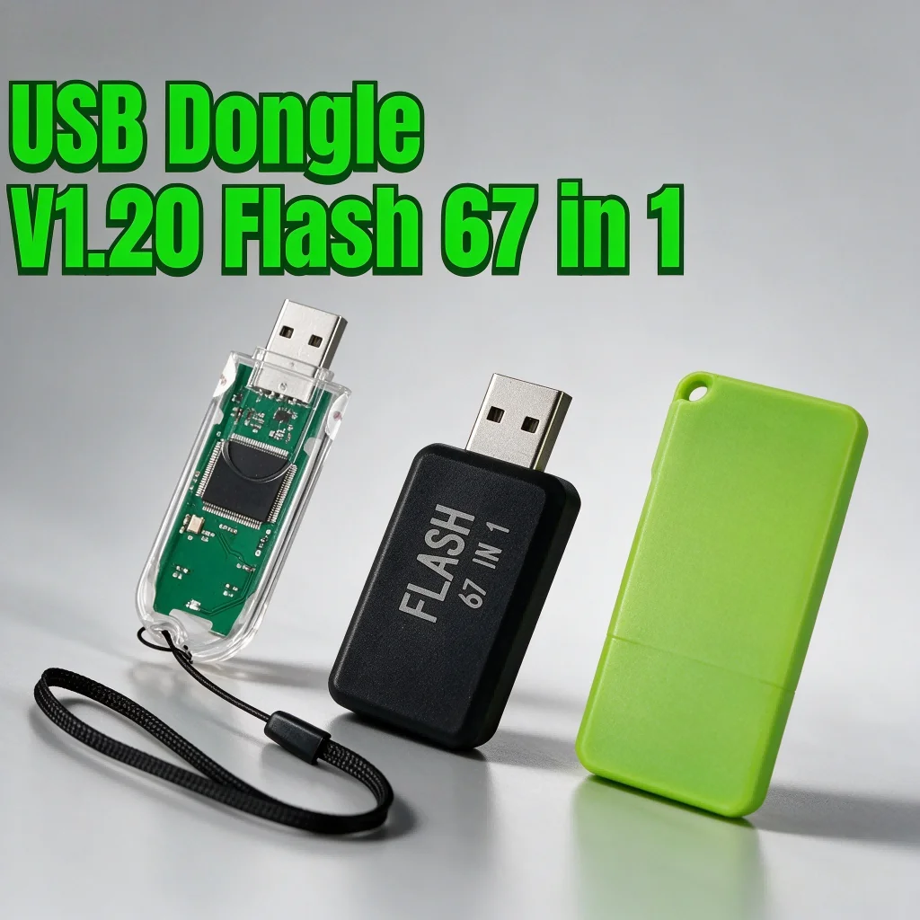 67in1 Dongle Car ECU Programmer Adapter Flasher V1.21 V1.20 69 Modules Device USB Interface Dongle Diagnostic Chip Tuning Tool
