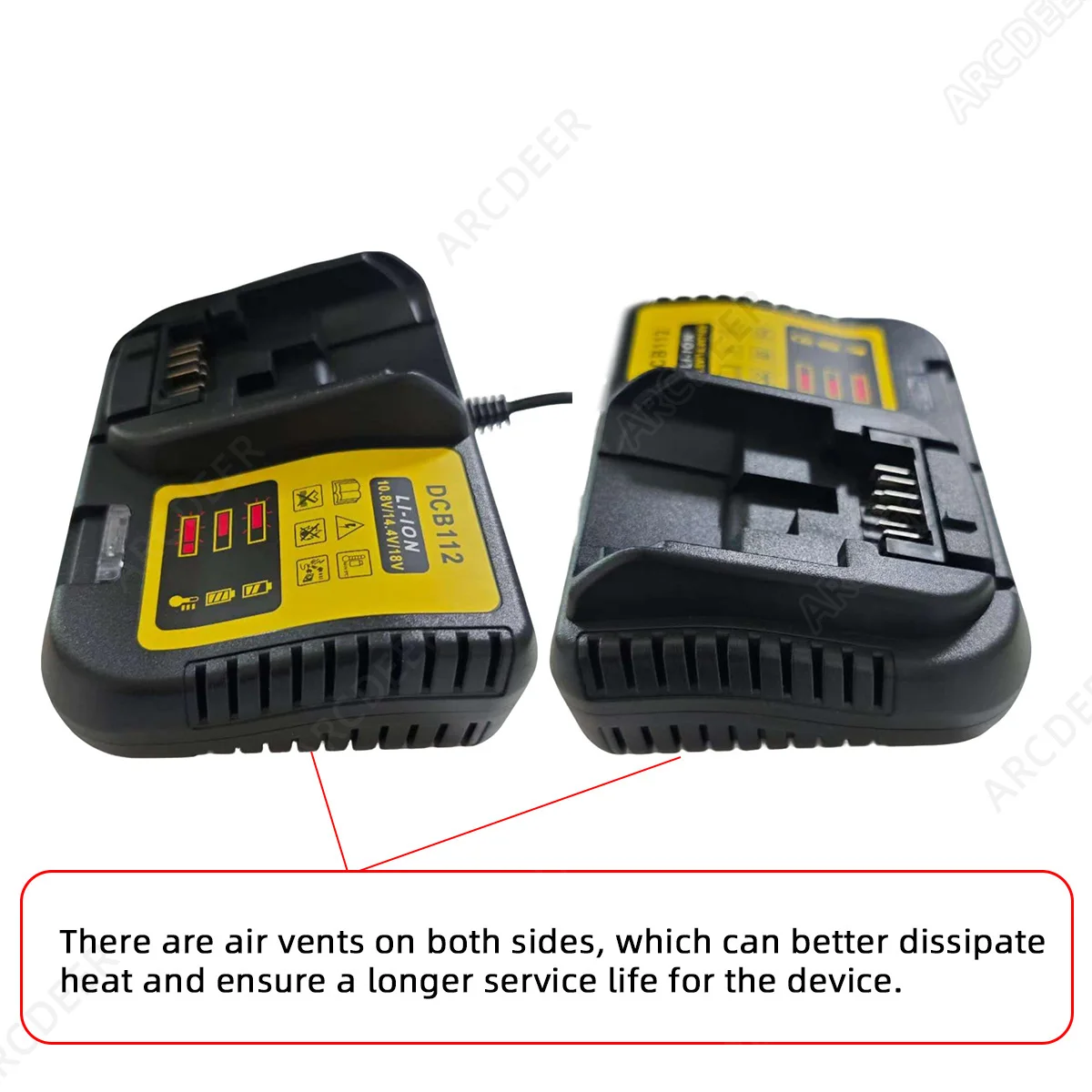 Dewalt DCB206 DCB205 DCB204 DCB203 DCB120,DCB107 DCB115 DCB105 12V 20V EU/US/UK/AU 플러그 용 새 DCB112 리튬 배터리 충전기