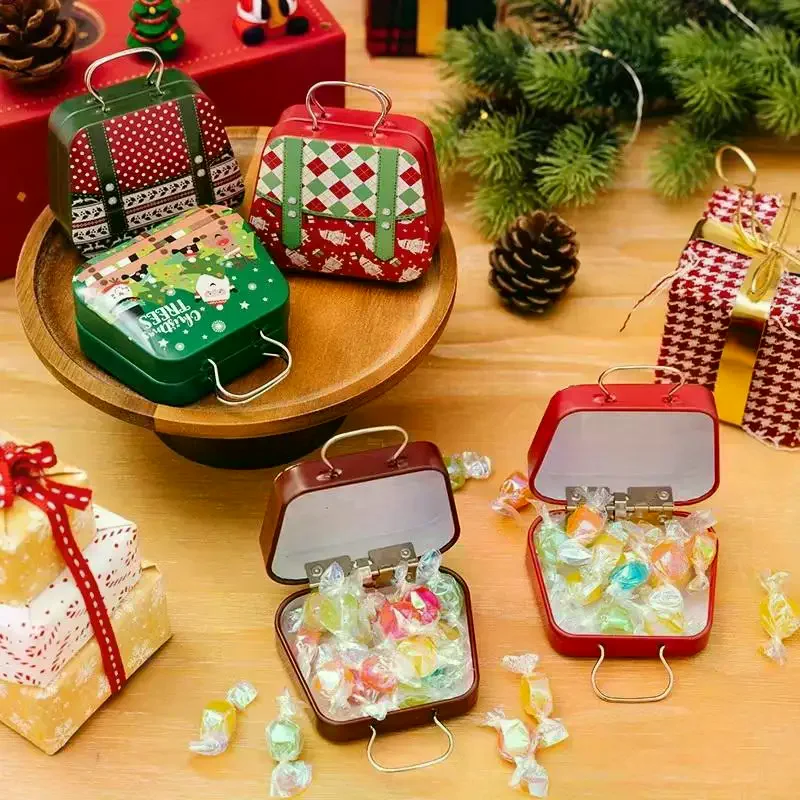 Christmas Decorations, Tin Tote Bags, Candy Boxes, Children's Gift Boxes, Small Tin Boxes, Cookie Gift Boxes, Home Storage Boxes