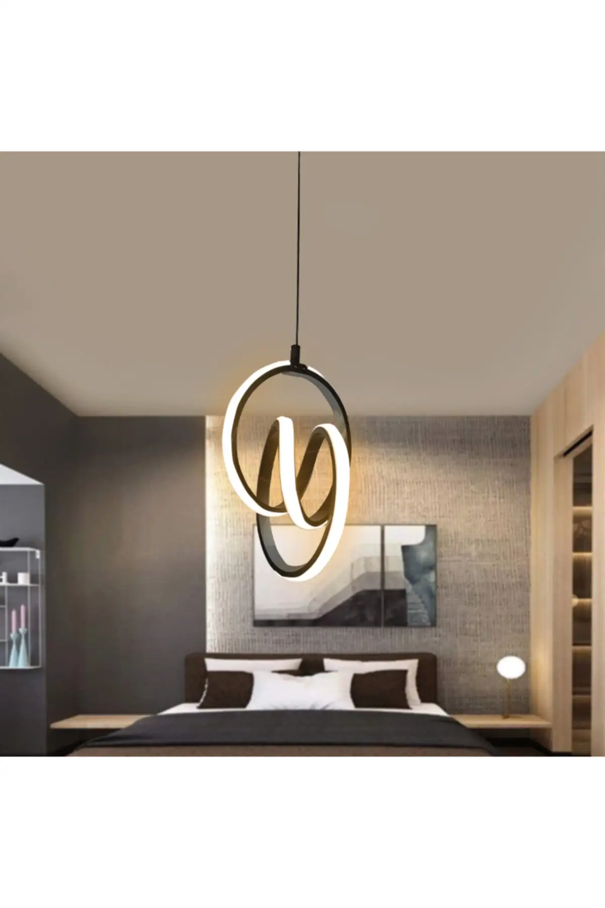 DOLBOVI Modern pendant black case day light Led chandelier 1 year warranty Led chandelier