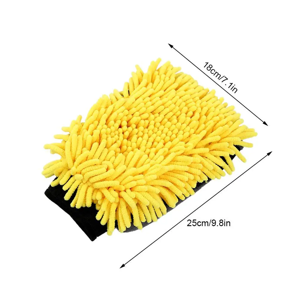 Car Wash Glove Coral Mitt Soft Anti-scratch For Car Wash Multifunction Thick Cleaning Glove Car Wax Detailing Car Brush Gloves