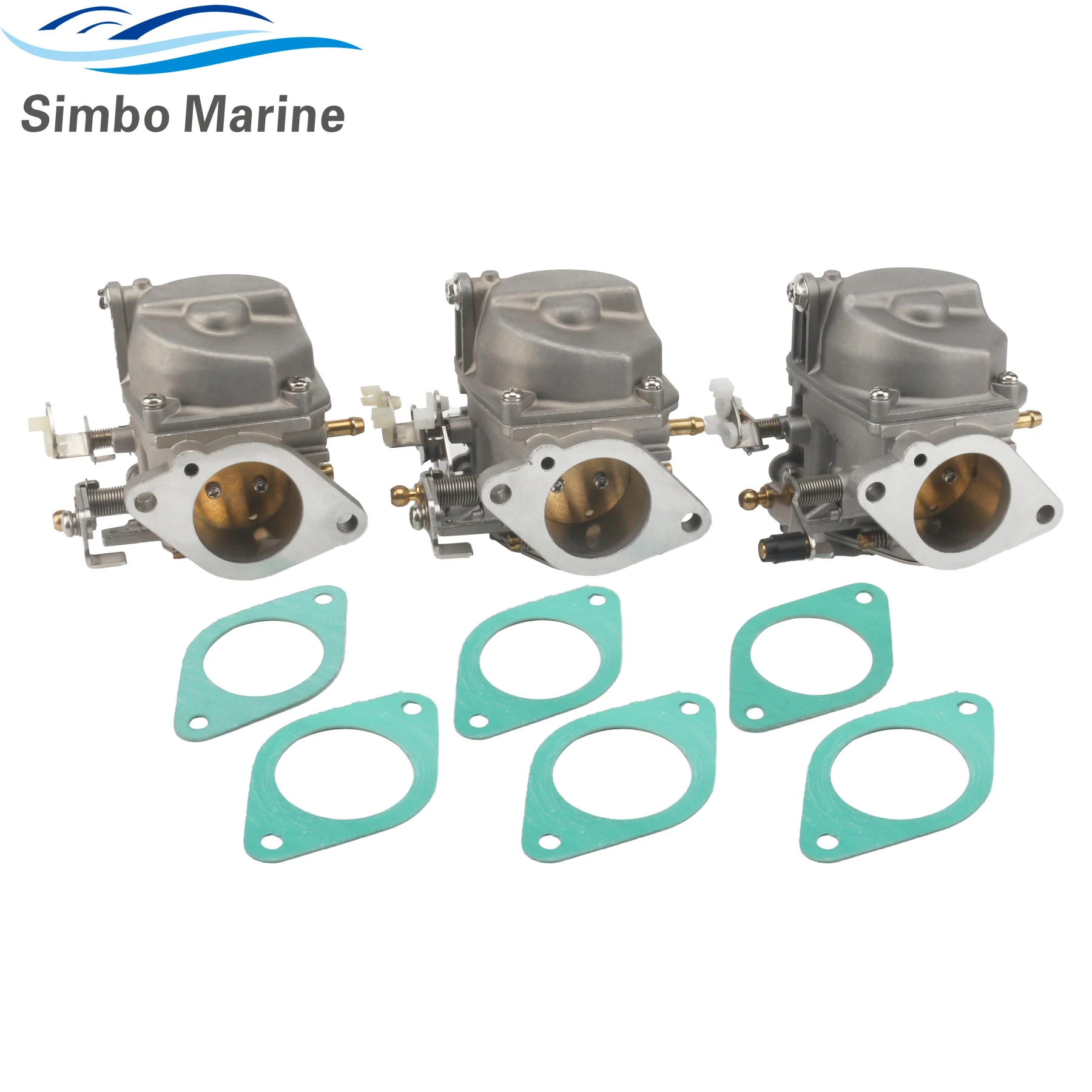 

688-14301 Carburetor Kit with Gasket for Yamaha Marine Outboard Engine 3 Cyl 75HP 85HP 2 Stroke Replaces 688-14302-40