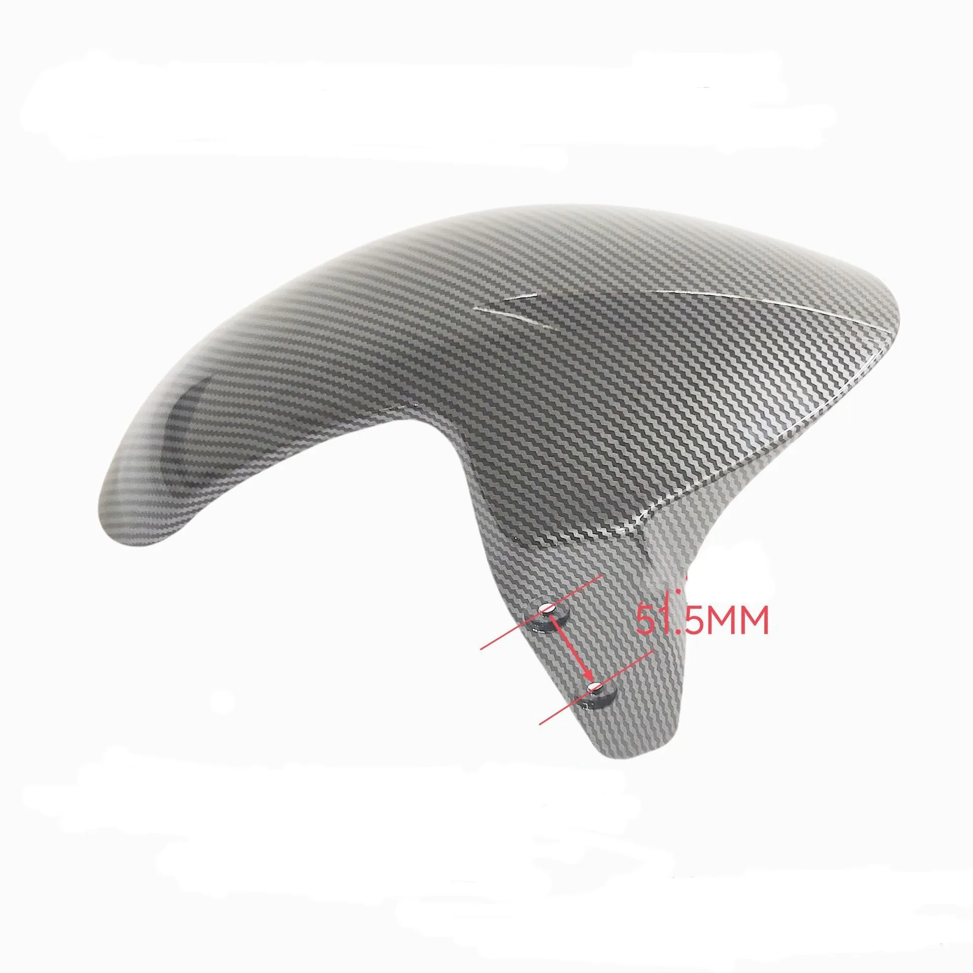 

Widened Front Mudguard Plastic Cover Water Transfer Pattern for Electric Scooter Fits 170mm Fork Size Lightweight
