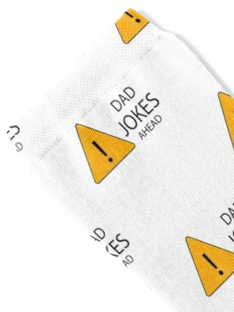 Caution Dad Jokes Ahead, Funny Quote & Sarcastic Father's Day Socks Stockings man golf Socks Girl Men's