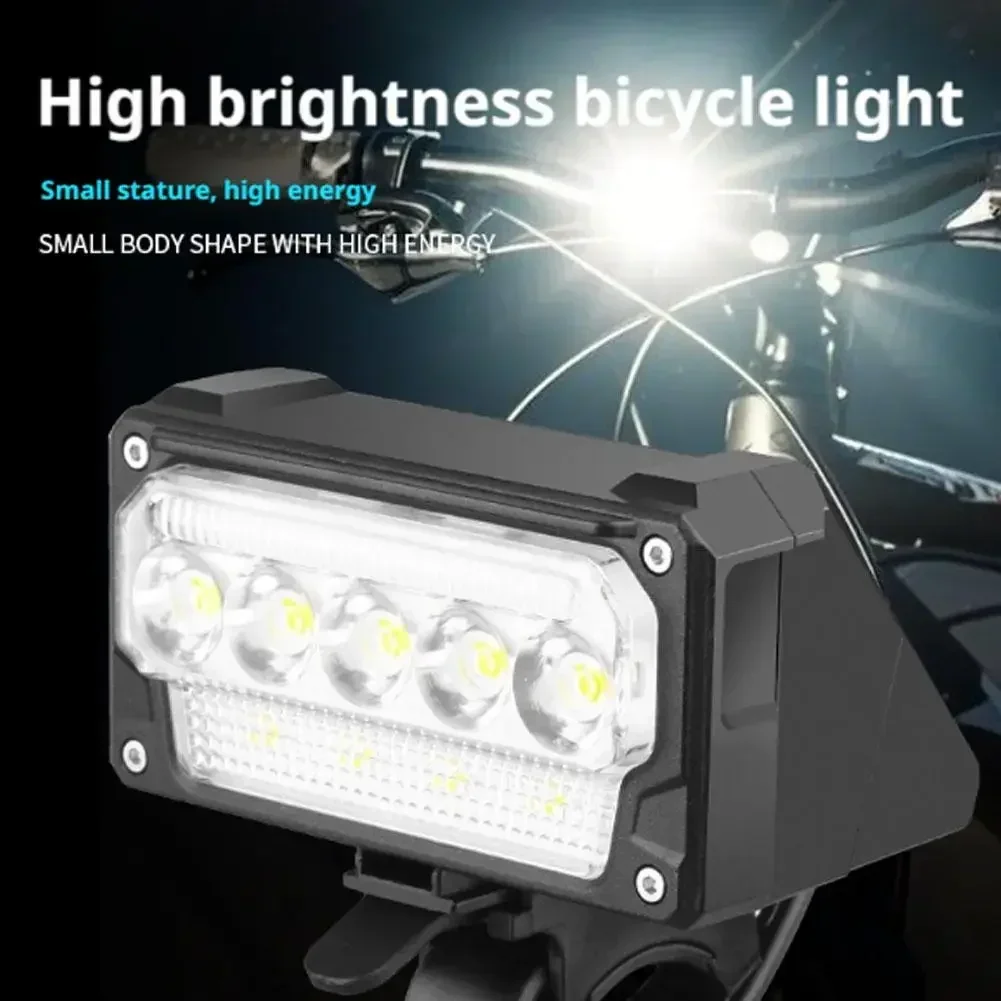 1PCS Bicycle Light USB LED Rechargeable Set MTB Road Bike Front Back Headlight Lamp Flashlight Cycling Light Cycling Accessories