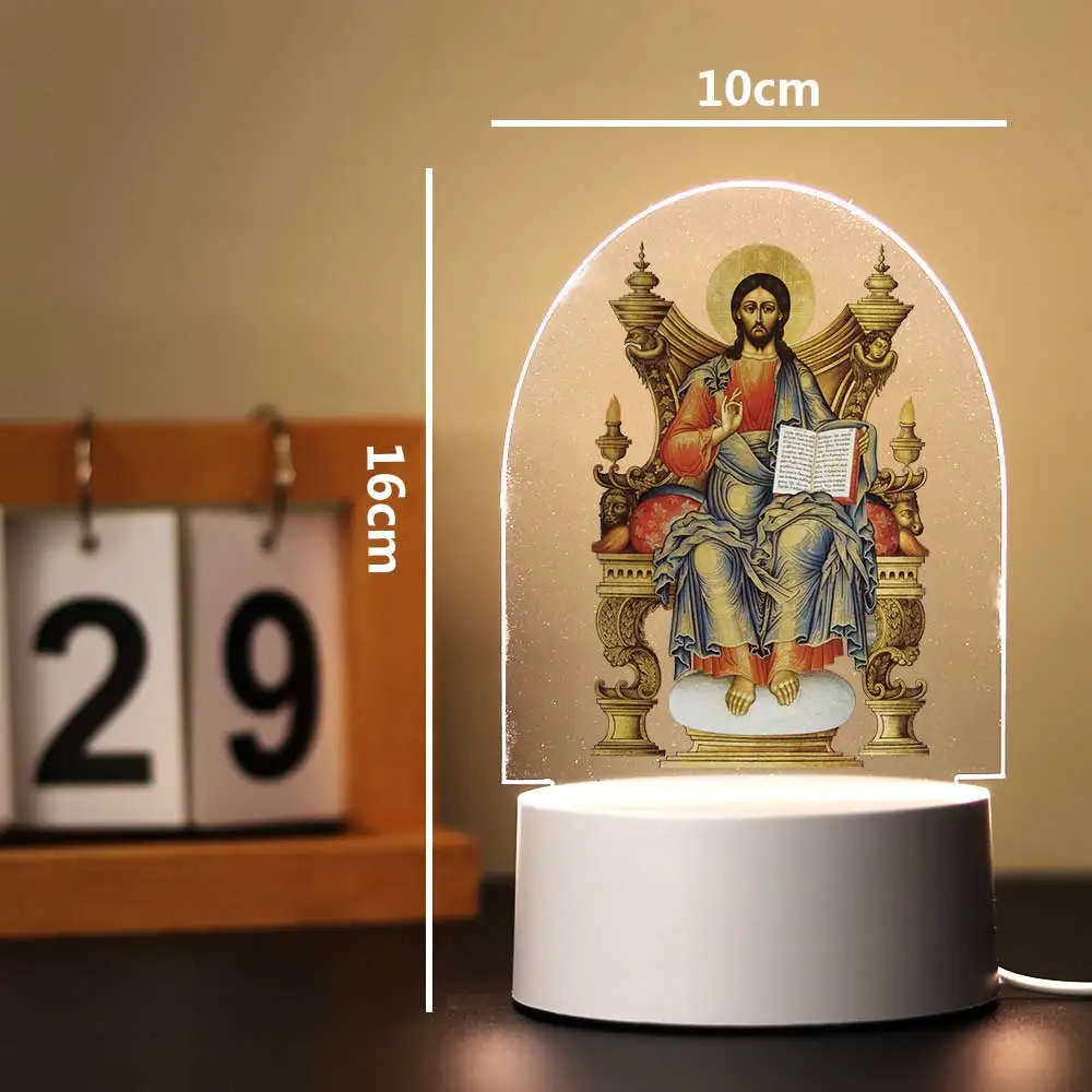 Jesus god 3d Illusion Lamp for Bedroom Decor Boys Girls Birthday Gift