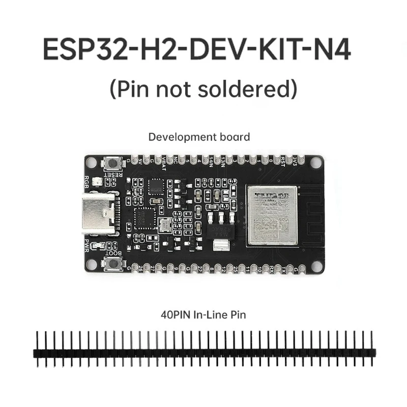 ESP32-H2 Microcontroller Development Board ESP32-H2-DEV-KIT-N4-M Module Support BLE 5 /Zigbee/Thread Wireless Communication