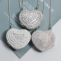 DAEYOTEN-bandolera con diamantes de imitación para mujer, Bolso pequeño esférico a la moda, para fiesta de noche, ZM1372, 2022