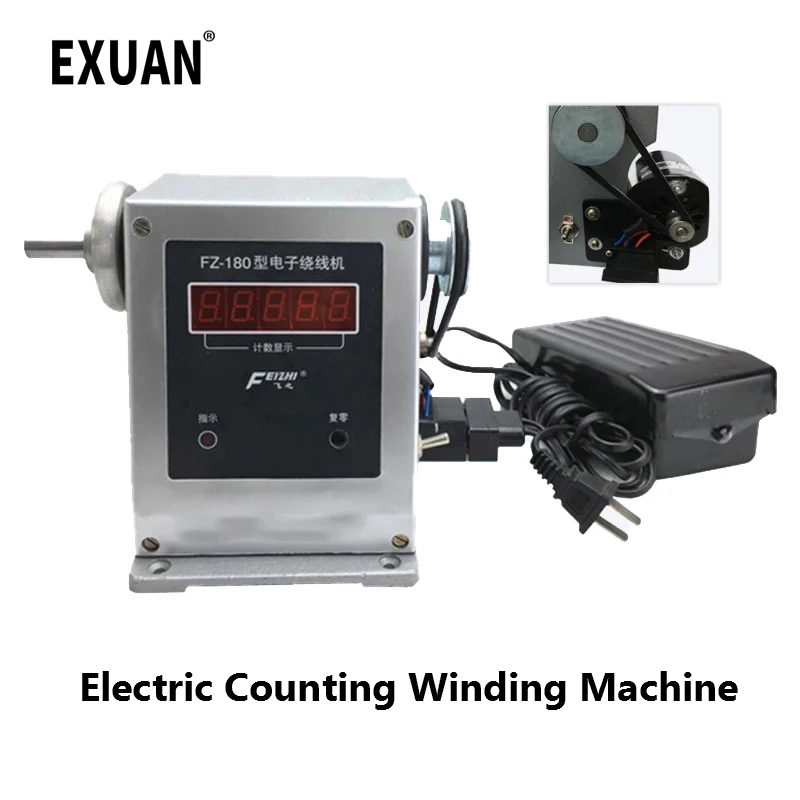 

Electric Counting Winding Machine Coil Winding Device Adjustable Semi-automatic Winding Tool 0-9999 Counting Range