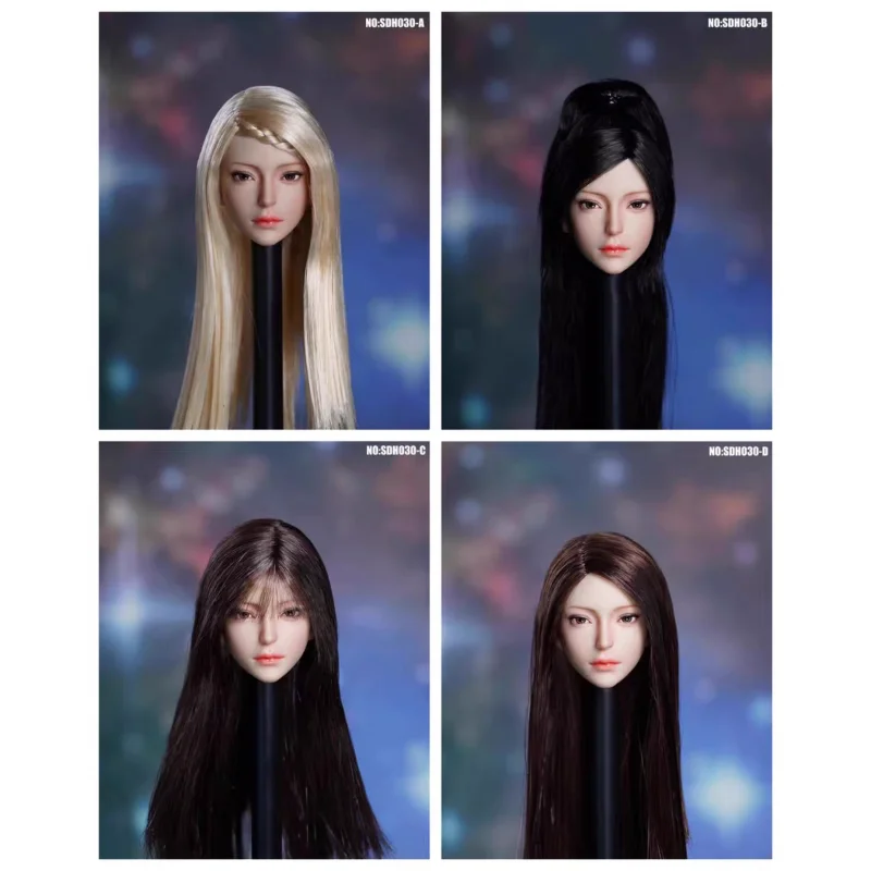 

【In Stock】SUPER DUCK 1/6 Scale Beauty Girl Head Sculpt for 12" PH TBL Female Soldier Pale Skin Action Figure Body Dolls Toys