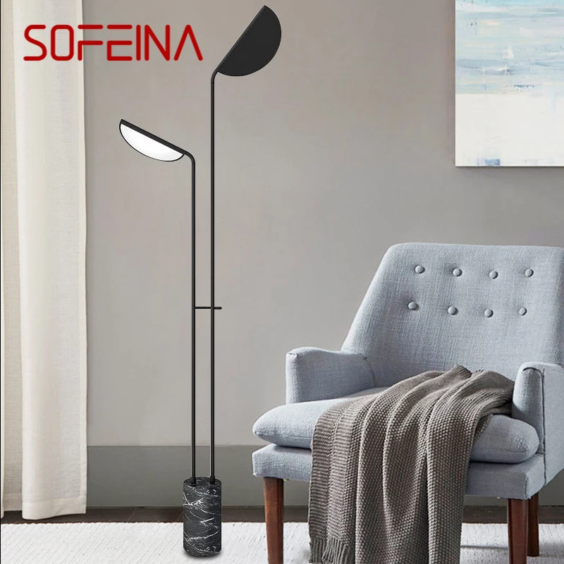 

SOFEINA Nordic Modern Floor Lamp Creativity Family Iiving Room Bedroom LED Creativity Decorative Standing Light