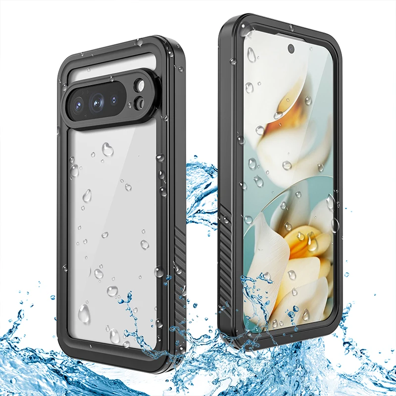 

for Google Pixel 10 Pro XL Waterproof Case Support Wired Charging Shockproof Pouch Screen Lens Protector Cover with Button Cover